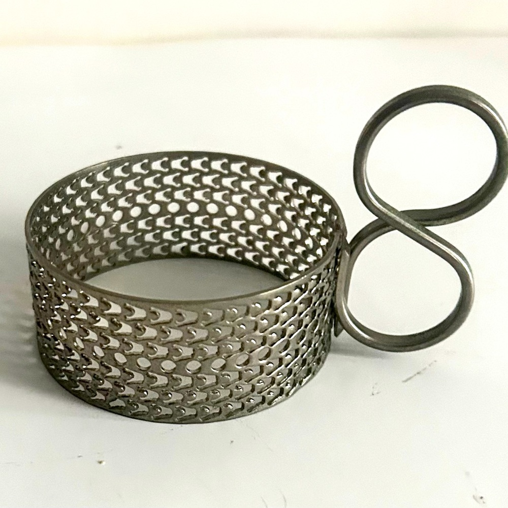 Iittala Finland Timo Sarpaneva Tsaikka Coffee Tea Glass Silver color Holder